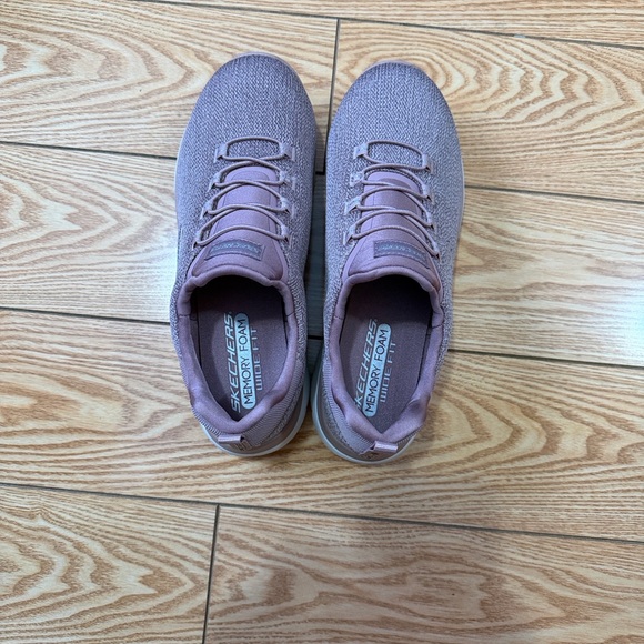Skechers Women's Mauve Knit Sneakers - Picture 6 of 6